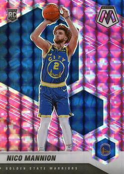 #229 Nico Mannion - Golden State Warriors - 2020-21 Panini Mosaic - Mosaic Camo Pink Basketball