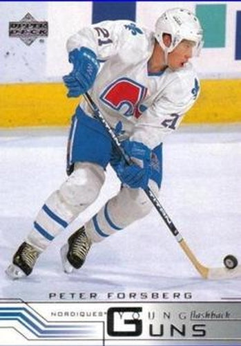 #229 Peter Forsberg - Quebec Nordiques - 2001-02 Upper Deck Hockey