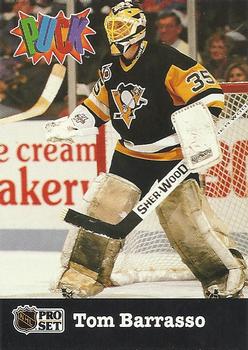 #22 Tom Barrasso - Pittsburgh Penguins - 1991-92 Pro Set PUCK Hockey