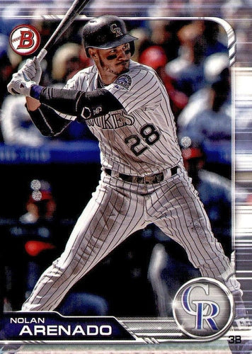 #22 Nolan Arenado - Colorado Rockies - 2019 Bowman Baseball