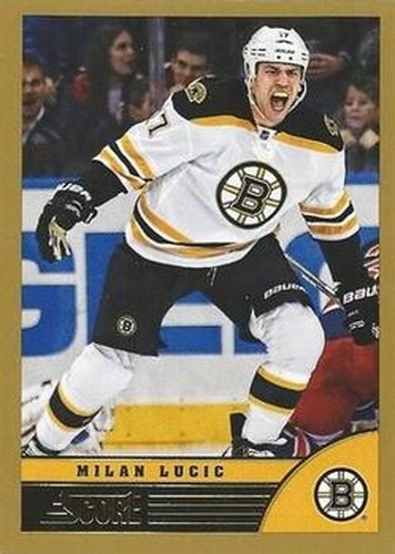 #22 Milan Lucic - Boston Bruins - 2013-14 Score - Gold Hockey