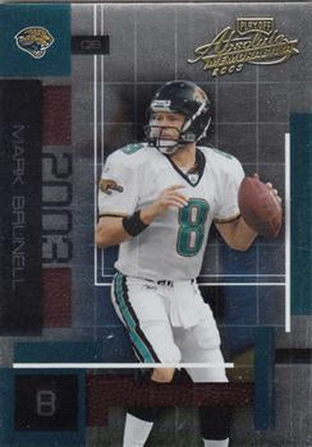 #22 Mark Brunell - Jacksonville Jaguars - 2003 Playoff Absolute Memorabilia Football