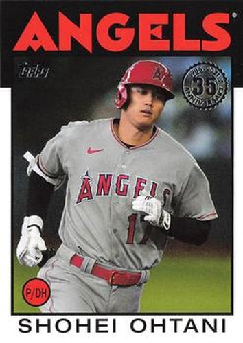 #86B-22 Shohei Ohtani - Los Angeles Angels - 2021 Topps - 1986 Topps Baseball 35th Anniversary Series One Baseball
