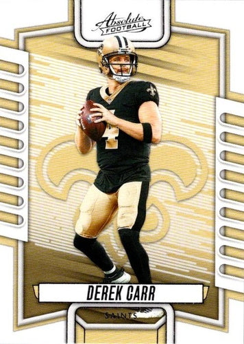 #22 Derek Carr - New Orleans Saints - 2023 Panini Absolute Football