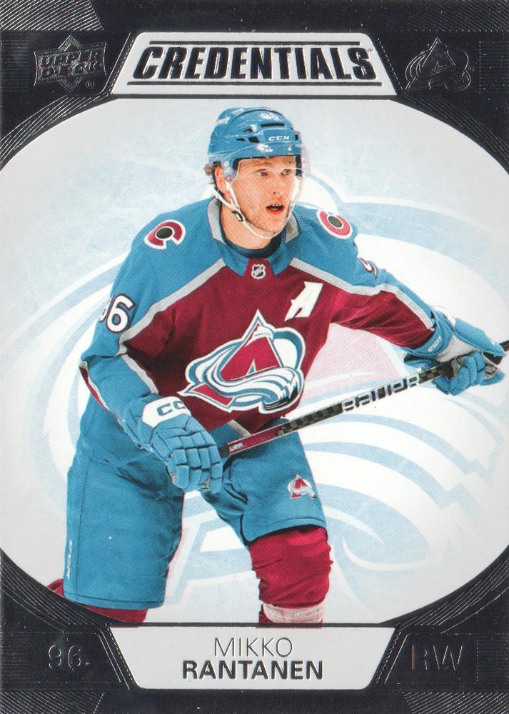 #22 Mikko Rantanen - Colorado Avalanche - 2022-23 Upper Deck Credentials Hockey