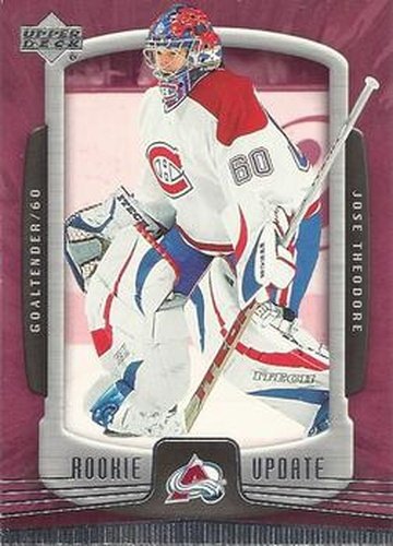 #22 Jose Theodore - Colorado Avalanche - 2005-06 Upper Deck Rookie Update Hockey