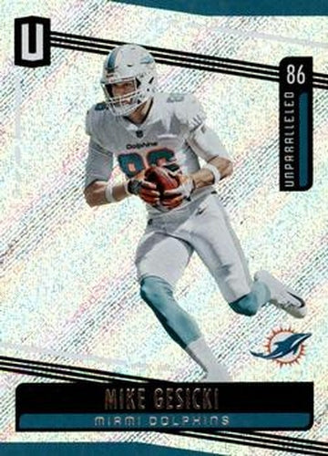 #22 Mike Gesicki - Miami Dolphins - 2019 Panini Unparalleled Football
