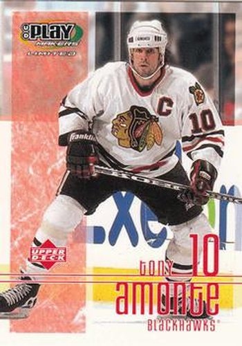 #22 Tony Amonte - Chicago Blackhawks - 2001-02 Upper Deck Playmakers Hockey