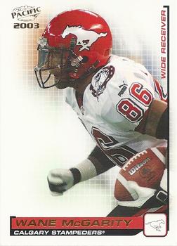 #22 Wane McGarity - Calgary Stampeders - 2003 Pacific CFL Football