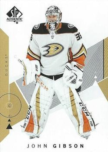 #22 John Gibson - Anaheim Ducks - 2018-19 SP Authentic Hockey