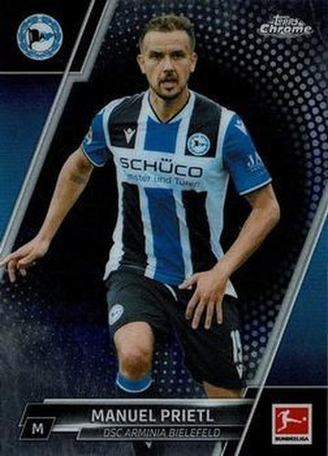 #22 Manuel Prietl - DSC Arminia Bielefeld - 2021-22 Topps Chrome Bundesliga Soccer
