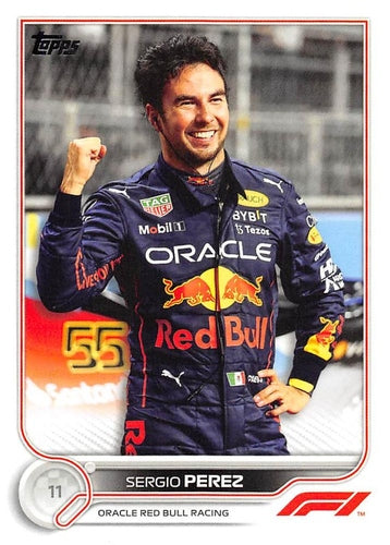 #22 Sergio Perez - Oracle Red Bull Racing - 2022 Topps Formula 1 Racing