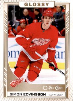 #R-22 Simon Edvinsson - Detroit Red Wings - 2023-24 O-Pee-Chee Glossy Gold Hockey