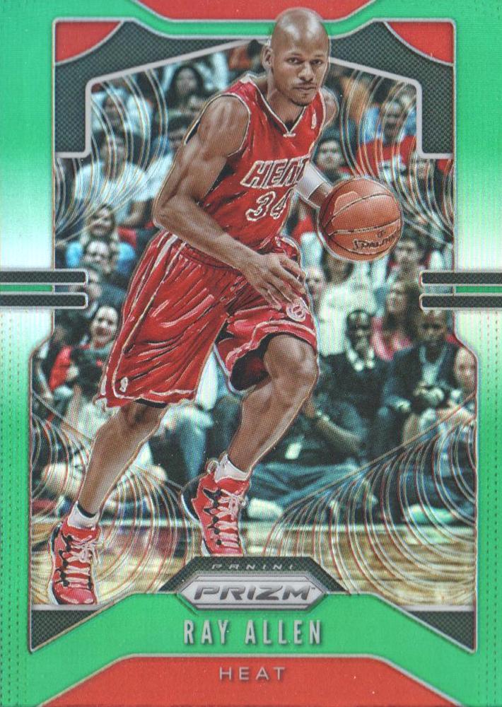 #22 Ray Allen - Miami Heat - 2019-20 Panini Prizm - Prizms Green Basketball