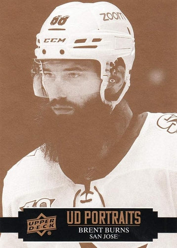 #P-22 Brent Burns - San Jose Sharks - 2021-22 Upper Deck - UD Portraits Hockey
