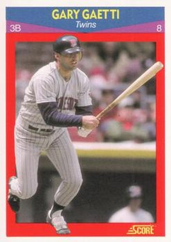 #22 Gary Gaetti - Minnesota Twins - 1990 Score 100 Superstars Baseball