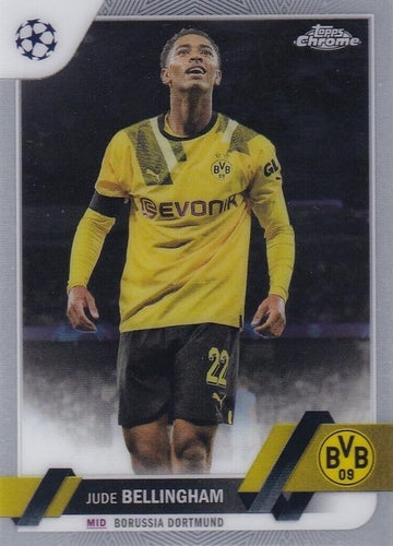 #22 Jude Bellingham - Borussia Dortmund - 2022-23 Topps Chrome UEFA Club Competitions Soccer