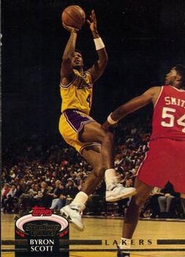 #22 Byron Scott - Los Angeles Lakers - 1992-93 Stadium Club Basketball