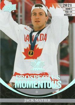 #PM-22 Jack Matier - Canada - 2023 Upper Deck Team Canada Juniors - Prospectus Momentous Hockey