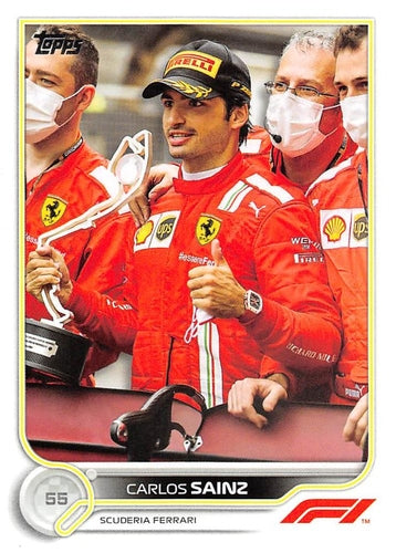 #22b Carlos Sainz - Scuderia Ferrari - 2022 Topps Formula 1 Racing