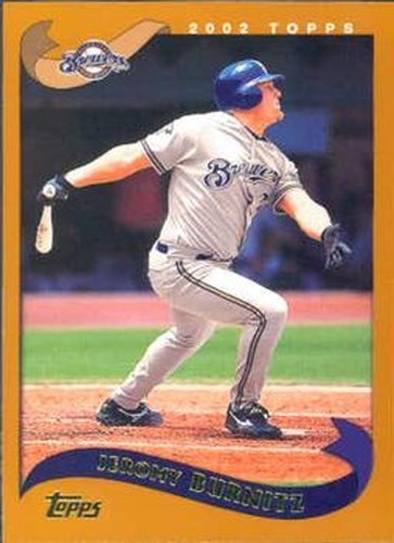 #230 Jeromy Burnitz - Milwaukee Brewers - 2002 Topps Baseball