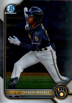 #BCP-230 Hendry Mendez - Milwaukee Brewers - 2022 Bowman - Chrome Prospects Baseball