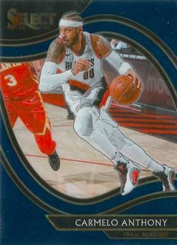 #230 Carmelo Anthony - Portland Trail Blazers - 2020-21 Panini Select - Blue Basketball