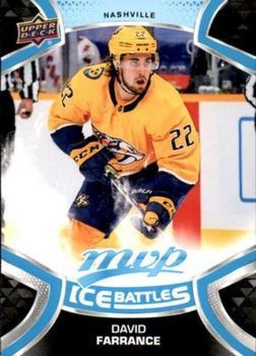 #230 David Farrance - Nashville Predators - 2021-22 Upper Deck MVP - Ice Battles Hockey