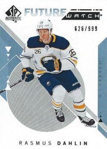 #230 Rasmus Dahlin - Buffalo Sabres - 2018-19 SP Authentic Hockey