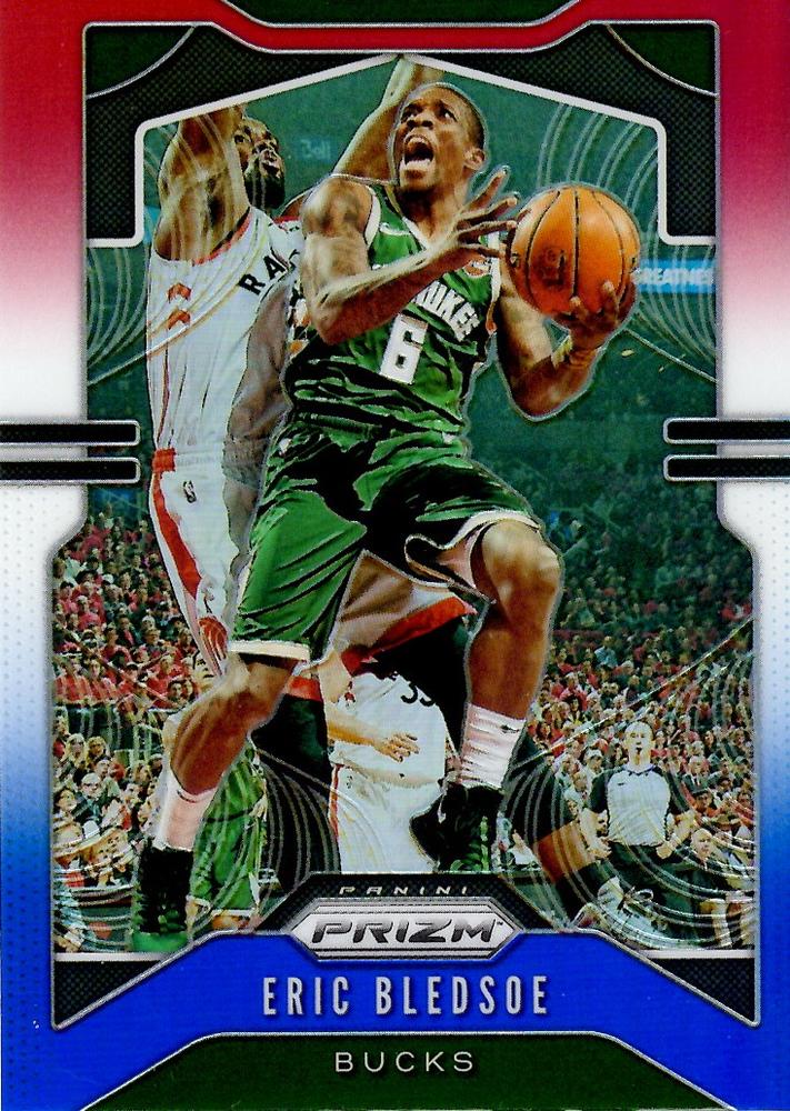 #231 Eric Bledsoe - Milwaukee Bucks - 2019-20 Panini Prizm - Prizms Red White and Blue Basketball
