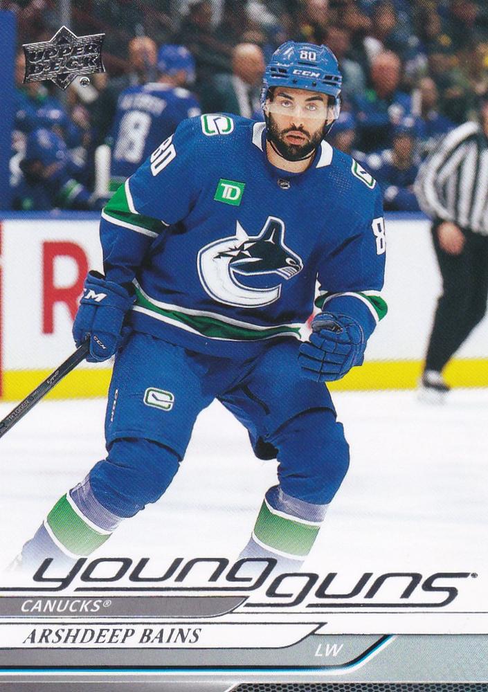 #231 Arshdeep Bains - Vancouver Canucks - 2024-25 Upper Deck Hockey