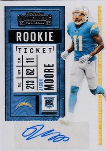 #231 Jason Moore - Los Angeles Chargers - 2020 Panini Contenders Football