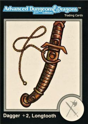 #231 Dagger +2, Longtooth - 1991 TSR Advanced Dungeons & Dragons - Silver