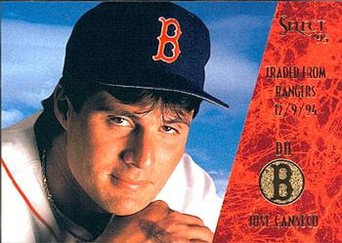 #231 Jose Canseco - Boston Red Sox - 1995 Select Baseball