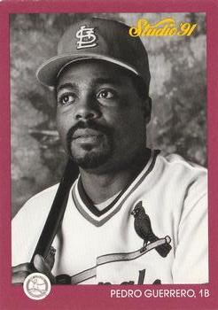 #232 Pedro Guerrero - St. Louis Cardinals - 1991 Studio Baseball