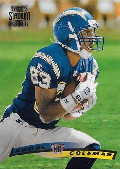 #232 Andre Coleman - San Diego Chargers - 1996 Stadium Club Football