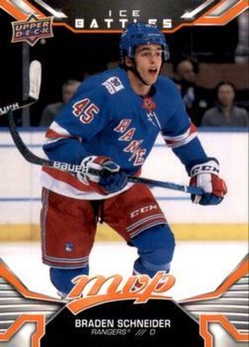 #232 Braden Schneider - New York Rangers - 2022-23 Upper Deck MVP - Ice Battles Hockey
