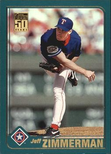#232 Jeff Zimmerman - Texas Rangers - 2001 Topps Baseball