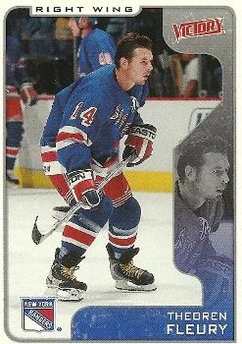 #232 Theoren Fleury - New York Rangers - 2001-02 Upper Deck Victory Hockey