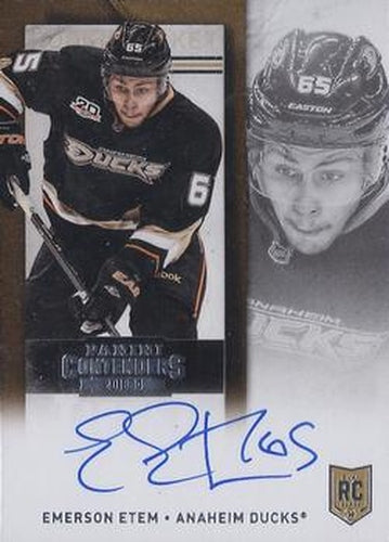 #232a Emerson Etem - Anaheim Ducks - 2013-14 Panini Contenders Hockey
