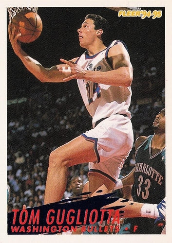#233 Tom Gugliotta - Washington Bullets - 1994-95 Fleer Basketball