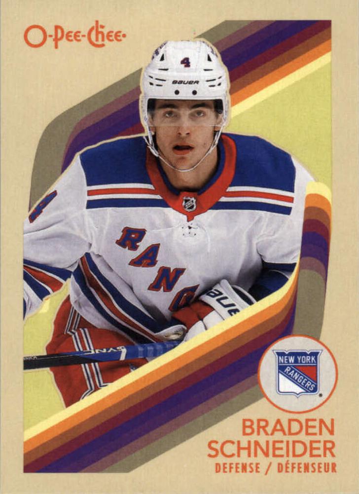 #233 Braden Schneider - New York Rangers - 2023-24 O-Pee-Chee - Retro Hockey