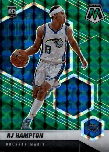 #233 RJ Hampton - Orlando Magic - 2020-21 Panini Mosaic - Mosaic Green Basketball
