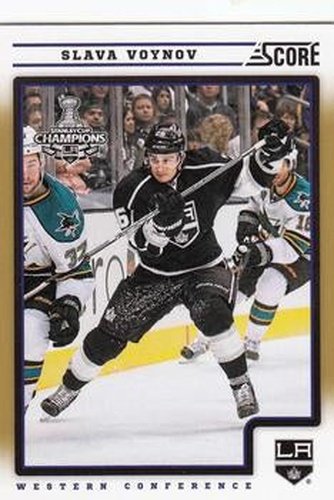 #233 Slava Voynov - Los Angeles Kings - 2012-13 Score - Gold Rush Hockey