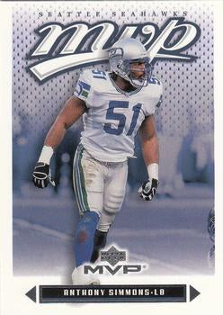 #233 Anthony Simmons - Seattle Seahawks - 2003 Upper Deck MVP Football