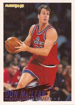 #234 Don MacLean - Washington Bullets - 1994-95 Fleer Basketball