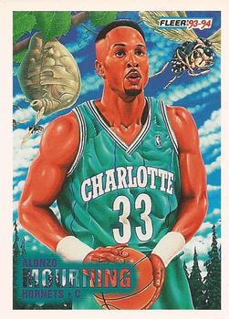 #234 Alonzo Mourning - Charlotte Hornets - 1993-94 Fleer Basketball