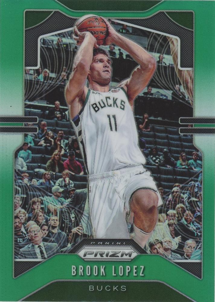 #234 Brook Lopez - Milwaukee Bucks - 2019-20 Panini Prizm - Prizms Green Basketball