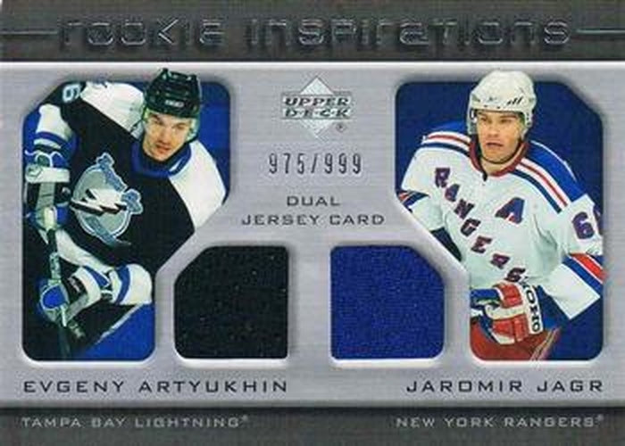 #234 Evgeny Artyukhin / Jaromir Jagr - Tampa Bay Lightning / New York Rangers - 2005-06 Upper Deck Rookie Update Hockey