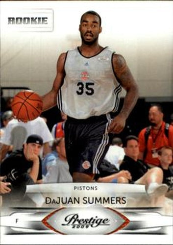 #234 DaJuan Summers - Detroit Pistons - 2009-10 Panini Prestige Basketball